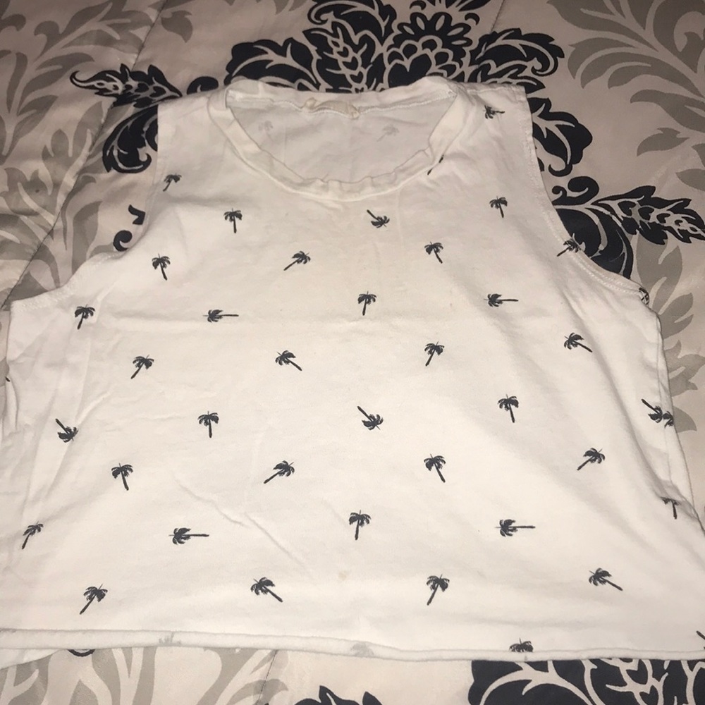 palm tree crop top